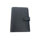 LOUIS VUITTON* Agenda PM_ epi / кожа / черный / одноцветный / мужской 