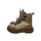 ショッピングzara ZARA◆レースアップブーツ/23.5cm/ベージュ