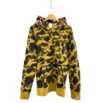 A BATHING APE◆PONR/1st camo/shark full zip hoodie/シャークパーカー/XL//