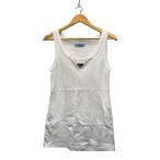 PRADA◆キャミソール・タンクトップ/40/コットン/WHT/39546X S222 10Z0