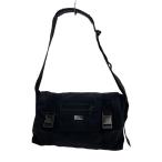 GUCCI◆メッセンジャーバッグ/ブラック/ショルダーバッグ_GGナイロン/ナイロン/BLK