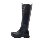 ショッピングzara ZARA◆ロングブーツ/40/BLK/レザー