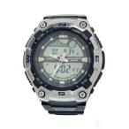 ショッピングCASIO CASIO◆クォーツ腕時計/デジアナ/ラバー/BLK/BLK/AQW-100