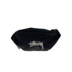 STUSSY* сумка-пояс / нейлон /BLK/ одноцветный //