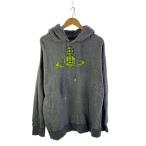 Vivienne Westwood RED LABEL◆パーカー/--/コットン/GRY/無地/17-12-332014/フロントワッペン/プルオーバーパーカ/ワ