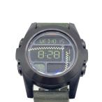 ショッピングnixon NIXON◆クォーツ腕時計/デジタル/ラバー/カーキ/THE UNIT