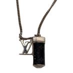 LOUIS VUITTON◆コリエ・チャームズモノグラム・エクリプス_モノグラム・エクリプス_BLK/PVC/BLK/メンズ
