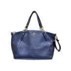 COACH◆ハンドバッグ/レザー/NVY/F56127