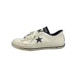 CONVERSE◆ローカットスニーカー/US9.5/WHT/レザー/90s/ワンスター