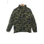 A BATHING APE◆ダウンジャケット/M/ポリエステル/KHK/カモフラ/001GDI201002H