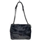 ショッピングzara ZARA◆ショルダーバッグ/ポリエステル/BLK