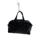 ショッピングボストン KADOYA◆ボストンバッグ/レザー/BLK