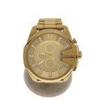 DIESEL◆クォーツ腕時計/アナログ/GLD/GLD/DZ-4360/コマ無し