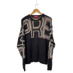 Supreme◆ニット・セーター(厚手)/L/コットン/BLK