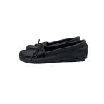 ショッピングMINNETONKA MINNETONKA◆フラットパンプス/UK7/BLK/レザー/269518