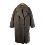 ショッピングzara ZARA◆コート/L/ポリエステル/GRY/無地