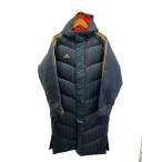 ショッピングベンチコート adidas◆ダウンジャケット/L/ポリエステル/GRY/ベンチコート