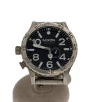 ショッピングnixon NIXON◆クォーツ腕時計/アナログ/ステンレス/BLK/SLV//