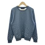 ショッピングVUITTON LOUIS VUITTON◆21SS/Gradient Monogram/グラデーションニットセーター/XL/コットン/GRY/HKN46W