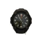 CASIO◆ソーラー腕時計・G-SHOCK/デジアナ/BLK/BLK