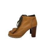 SEE BY CHLOE◆ショートブーツ/38/BRW//