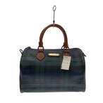 POLO RALPH LAUREN* сумка "Boston bag" / кожа /GRN/ проверка 