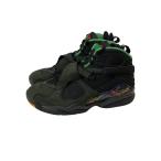 NIKE◆AIR JORDAN 8 RETRO/エアジョーダンレトロ/ブラック/305381-004/27.5cm/BLK