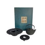 ショッピング南部鉄瓶 南部鉄器◆和食器その他/鉄瓶/釜敷/灰皿/3点セット