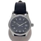 HAMILTON◆クォーツ腕時計/アナログ/レザー/BLK/H184510