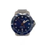 TISSOT◆自動巻腕時計/アナログ/NVY/SLV/T120407A