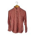 ショッピングINDIVIDUALIZED individualized shirts◆長袖シャツ/14.5/コットン/RED/チェック