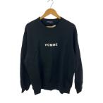 ショッピングGARCONS COMME des GARCONS HOMME◆スウェット/L/コットン/BLK/プリント/HM-T104//