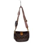 ショッピングLOUIS LOUIS VUITTON◆ミュルティ・ポシェット・アクセソワール_モノグラム・キャンバス_BRW_ローズクレール/PVC/BRW