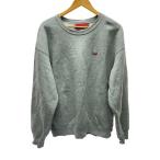 Supreme◆Small Box Logo Crewneck Heather Grey/スウェット/L/コットン/GRY