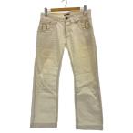 DOLCE&GABBANA◆ストレートパンツ/48/コットン/WHT//