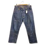 EVISU◆モノグラム/カモメ/ストレートパンツ/デニム/ボトム/34/コットン/IDG