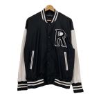 RESOUND CLOTHING◆RUSH OVER VARSITY JACKET/スタジャン/1/ポリエステル/BLK/RC28-C-002//