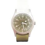 HAMILTON◆手巻腕時計/アナログ/ナイロン/KHAKI/カーキ/9415A///