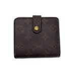 LOUIS VUITTON◆コンパクト・ジップ_モノグラム・キャンバス_BRW/PVC/BRW/M61667
