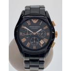 EMPORIO ARMANI* кварц наручные часы / аналог / нержавеющая сталь /BLK/BLK/AR-1410