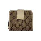ショッピングＧＧキャンバス GUCCI◆2つ折り財布/キャンバス/GG柄/BEG/モノグラム/レディース//