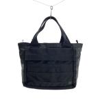 PORTER◆トートバッグ/ナイロン/BLK/無地