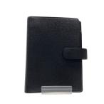 LOUIS VUITTON* Agenda MM_ Taiga /--/BLK/ мужской //