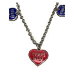 HUMAN MADE◆HEART NECKLACE Red&Blue(ハートネックレス)/SLV