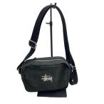 STUSSY◆ショルダーバッグ/コットン/BLK/134255//