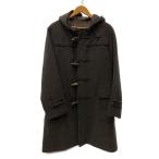 ショッピングBURBERRY BURBERRY BLACK LABEL◆ダッフルコート/L/ウール/GRY/無地/BMP90-901-07