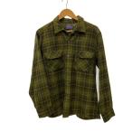 ショッピングネルシャツ PENDLETON◆ネルシャツ/L/ウール/GRN/チェック/60s