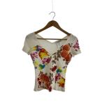 ショッピングdior Christian Dior◆ガリアーノ期/フローラル/Tシャツ/36/コットン/WHT