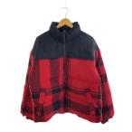 ショッピングチェックアップ THE NORTH FACE PURPLE LABEL◆ダウンジャケット/XL/ナイロン/RED/チェック/ND2969N//