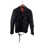 nano universe◆ダブルライダースジャケット/M/レザー/BLK/NUC73L00879SH